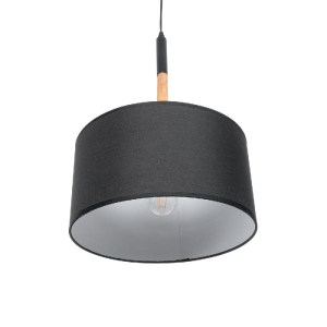 glo-01517-01517_6 GLOBOSTAR® BRONX 01517 ΜΟΝΤΕΡΝΟ ΚΡΕΜΑΣΤΟ ΦΩΤΙΣΤΙΚΟ ΚΑΠΕΛΟ ΜΟΝΟΦΩΤΟ 1 X E27 IP20 ΜΑΥΡΟ ΥΦΑΣ