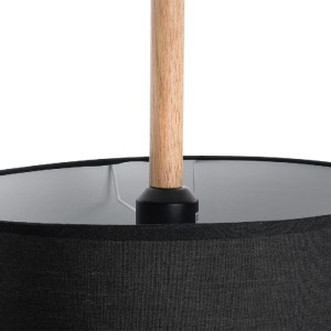 glo-01517-01517_9 GLOBOSTAR® BRONX 01517 ΜΟΝΤΕΡΝΟ ΚΡΕΜΑΣΤΟ ΦΩΤΙΣΤΙΚΟ ΚΑΠΕΛΟ ΜΟΝΟΦΩΤΟ 1 X E27 IP20 ΜΑΥΡΟ ΥΦΑΣ