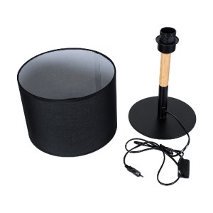 glo-01519-01519_8 GLOBOSTAR® BRONX 01519 ΜΟΝΤΕΡΝΟ ΕΠΙΤΡΑΠΕΖΙΟ ΦΩΤΙΣΤΙΚΟ ΠΟΡΤΑΤΙΦ ΜΟΝΟΦΩΤΟ 1 X E27 ΜΑΥΡΟ ΜΕΤΑ