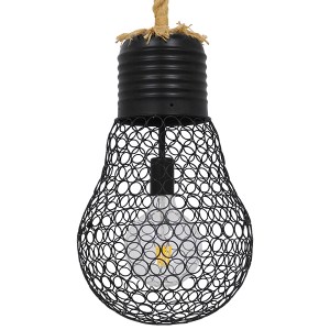 glo-01522-01522_5 GLOBOSTAR® URBAN 01522 VINTAGE ΚΡΕΜΑΣΤΟ ΦΩΤΙΣΤΙΚΟ ΠΛΕΓΜΑ ΜΟΝΟΦΩΤΟ 1 X E27 IP20 ΜΑΥΡΟ ΜΕΤΑΛ