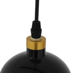 glo-01523-01523_7 GLOBOSTAR® PALAZZO 01523 ΜΟΝΤΕΡΝΟ ΚΡΕΜΑΣΤΟ ΦΩΤΙΣΤΙΚΟ ΚΑΜΠΑΝΑ ΜΟΝΟΦΩΤΟ 1 X E27 IP20 ΜΑΥΡΟ &