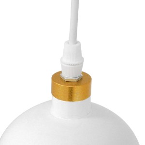 glo-01524-01524_7 GLOBOSTAR® PALAZZO 01524 ΜΟΝΤΕΡΝΟ ΚΡΕΜΑΣΤΟ ΦΩΤΙΣΤΙΚΟ ΚΑΜΠΑΝΑ ΜΟΝΟΦΩΤΟ 1 X E27 IP20 ΛΕΥΚΟ &
