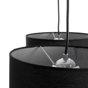 glo-01525-01525_7 GLOBOSTAR® RAMSON 01525 ΜΟΝΤΕΡΝΟ ΚΡΕΜΑΣΤΟ ΦΩΤΙΣΤΙΚΟ ΚΑΠΕΛΟ ΤΡΙΦΩΤΟ 3 X E27 IP20 ΜΑΥΡΟ ΥΦΑΣ