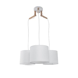 glo-01526-01526_2 GLOBOSTAR® RAMSON 01526 ΜΟΝΤΕΡΝΟ ΚΡΕΜΑΣΤΟ ΦΩΤΙΣΤΙΚΟ ΚΑΠΕΛΟ ΤΡΙΦΩΤΟ 3 X E27 IP20 ΛΕΥΚΟ ΥΦΑΣ