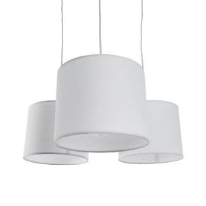 glo-01526-01526_6 GLOBOSTAR® RAMSON 01526 ΜΟΝΤΕΡΝΟ ΚΡΕΜΑΣΤΟ ΦΩΤΙΣΤΙΚΟ ΚΑΠΕΛΟ ΤΡΙΦΩΤΟ 3 X E27 IP20 ΛΕΥΚΟ ΥΦΑΣ