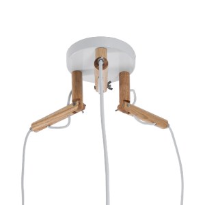 glo-01526-01526_9 GLOBOSTAR® RAMSON 01526 ΜΟΝΤΕΡΝΟ ΚΡΕΜΑΣΤΟ ΦΩΤΙΣΤΙΚΟ ΚΑΠΕΛΟ ΤΡΙΦΩΤΟ 3 X E27 IP20 ΛΕΥΚΟ ΥΦΑΣ