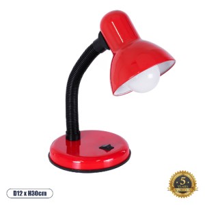 glo-01535-01535_0_ GLOBOSTAR® STUDENT RED 01535 ΜΟΝΤΕΡΝΟ ΕΠΙΤΡΑΠΕΖΙΟ ΦΩΤΙΣΤΙΚΟ ΓΡΑΦΕΙΟΥ ΜΟΝΟΦΩΤΟ 1 X E27 ΚΟΚΚ