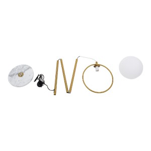 glo-01543-01543_7 GLOBOSTAR® VERSAILLES 01543 ΜΟΝΤΕΡΝΟ ΕΠΙΔΑΠΕΔΙΟ ΦΩΤΙΣΤΙΚΟ ΜΟΝΟΦΩΤΟ 1 X E27 IP20 ΧΡΥΣΟ ΑΛΟΥ