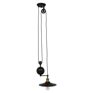 glo-01549-01549_0 GLOBOSTAR® CARILO 01549 VINTAGE ΚΡΕΜΑΣΤΟ ΦΩΤΙΣΤΙΚΟ ΑΝΑΡΤΗΣΗ ΜΟΝΟΦΩΤΟ 1 X E27 IP20 ΜΑΥΡΟ & 