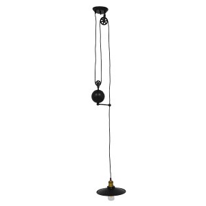 glo-01549-01549_3 GLOBOSTAR® CARILO 01549 VINTAGE ΚΡΕΜΑΣΤΟ ΦΩΤΙΣΤΙΚΟ ΑΝΑΡΤΗΣΗ ΜΟΝΟΦΩΤΟ 1 X E27 IP20 ΜΑΥΡΟ & 