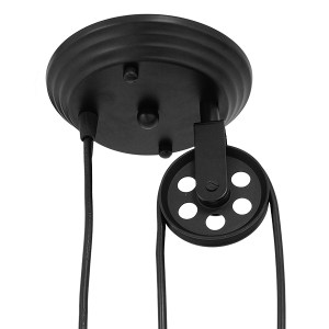 glo-01549-01549_8 GLOBOSTAR® CARILO 01549 VINTAGE ΚΡΕΜΑΣΤΟ ΦΩΤΙΣΤΙΚΟ ΑΝΑΡΤΗΣΗ ΜΟΝΟΦΩΤΟ 1 X E27 IP20 ΜΑΥΡΟ & 
