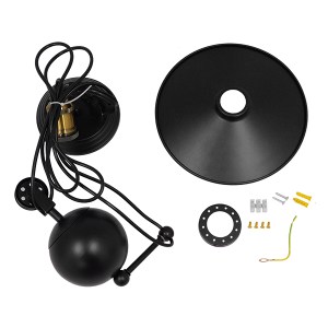 glo-01549-01549_9 GLOBOSTAR® CARILO 01549 VINTAGE ΚΡΕΜΑΣΤΟ ΦΩΤΙΣΤΙΚΟ ΑΝΑΡΤΗΣΗ ΜΟΝΟΦΩΤΟ 1 X E27 IP20 ΜΑΥΡΟ & 