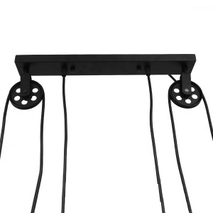 glo-01550-01550_8 GLOBOSTAR® CARILO 01550 VINTAGE ΚΡΕΜΑΣΤΟ ΦΩΤΙΣΤΙΚΟ ΑΝΑΡΤΗΣΗ ΔΙΦΩΤΟ 2 X E27 IP20 ΜΑΥΡΟ & ΧΡ