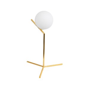 glo-01551-01551_2 GLOBOSTAR® ELFIS GOLD 01551 ΜΟΝΤΕΡΝΟ ΕΠΙΤΡΑΠΕΖΙΟ ΦΩΤΙΣΤΙΚΟ ΠΟΡΤΑΤΙΦ ΜΟΝΟΦΩΤΟ 1 X E27 ΧΡΥΣΟ
