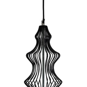 glo-01558-01558_9 GLOBOSTAR® LILY 01558 VINTAGE ΚΡΕΜΑΣΤΟ ΦΩΤΙΣΤΙΚΟ ΠΛΕΓΜΑ ΜΟΝΟΦΩΤΟ 1 X E27 IP20 ΜΑΥΡΟ ΜΕΤΑΛΛ