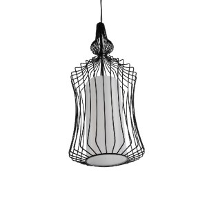 glo-01559-01559_5 GLOBOSTAR® LILY 01559 VINTAGE ΚΡΕΜΑΣΤΟ ΦΩΤΙΣΤΙΚΟ ΠΛΕΓΜΑ ΜΟΝΟΦΩΤΟ 1 X E27 IP20 ΜΑΥΡΟ ΜΕΤΑΛΛ