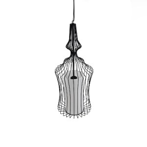 glo-01559-01559_6 GLOBOSTAR® LILY 01559 VINTAGE ΚΡΕΜΑΣΤΟ ΦΩΤΙΣΤΙΚΟ ΠΛΕΓΜΑ ΜΟΝΟΦΩΤΟ 1 X E27 IP20 ΜΑΥΡΟ ΜΕΤΑΛΛ