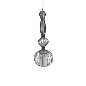 glo-01560-01560_6 GLOBOSTAR® LILY 01560 VINTAGE ΚΡΕΜΑΣΤΟ ΦΩΤΙΣΤΙΚΟ ΠΛΕΓΜΑ ΜΟΝΟΦΩΤΟ 1 X E27 IP20 ΜΑΥΡΟ ΜΕΤΑΛΛ