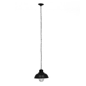 glo-01571-01571_2 GLOBOSTAR® HARROW 01571 VINTAGE ΚΡΕΜΑΣΤΟ ΦΩΤΙΣΤΙΚΟ ΚΑΜΠΑΝΑ ΜΟΝΟΦΩΤΟ 1 X E27 IP20 ΜΑΥΡΟ ΜΕΤ