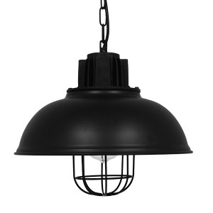 glo-01571-01571_3 GLOBOSTAR® HARROW 01571 VINTAGE ΚΡΕΜΑΣΤΟ ΦΩΤΙΣΤΙΚΟ ΚΑΜΠΑΝΑ ΜΟΝΟΦΩΤΟ 1 X E27 IP20 ΜΑΥΡΟ ΜΕΤ