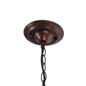 glo-01572-01572_11 GLOBOSTAR® HARROW 01572 VINTAGE ΚΡΕΜΑΣΤΟ ΦΩΤΙΣΤΙΚΟ KΑΜΠΑΝΑ ΜΟΝΟΦΩΤΟ 1 X E27 IP20 ΧΑΛΚΙΝΟ Μ