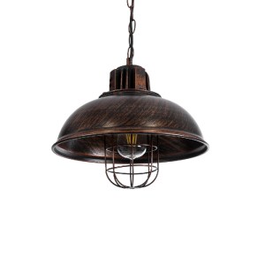 glo-01572-01572_2 GLOBOSTAR® HARROW 01572 VINTAGE ΚΡΕΜΑΣΤΟ ΦΩΤΙΣΤΙΚΟ KΑΜΠΑΝΑ ΜΟΝΟΦΩΤΟ 1 X E27 IP20 ΧΑΛΚΙΝΟ Μ