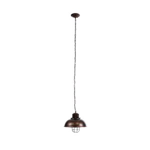 glo-01572-01572_4 GLOBOSTAR® HARROW 01572 VINTAGE ΚΡΕΜΑΣΤΟ ΦΩΤΙΣΤΙΚΟ KΑΜΠΑΝΑ ΜΟΝΟΦΩΤΟ 1 X E27 IP20 ΧΑΛΚΙΝΟ Μ