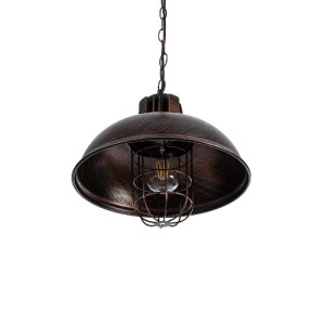 glo-01572-01572_6 GLOBOSTAR® HARROW 01572 VINTAGE ΚΡΕΜΑΣΤΟ ΦΩΤΙΣΤΙΚΟ KΑΜΠΑΝΑ ΜΟΝΟΦΩΤΟ 1 X E27 IP20 ΧΑΛΚΙΝΟ Μ