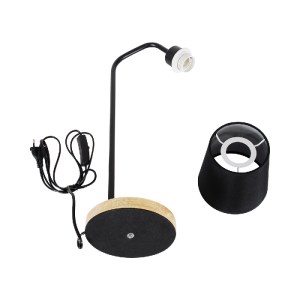 glo-01573-01573_8 GLOBOSTAR® BARNABY 01573 ΜΟΝΤΕΡΝΟ ΕΠΙΤΡΑΠΕΖΙΟ ΦΩΤΙΣΤΙΚΟ ΠΟΡΤΑΤΙΦ ΜΟΝΟΦΩΤΟ 1 X E27 ΜΑΥΡΟ ΜΕ