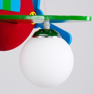glo-01575-01575_11 GLOBOSTAR® AIRPLANE 01575 ΠΑΙΔΙΚΟ ΚΡΕΜΑΣΤΟ ΦΩΤΙΣΤΙΚΟ ΦΙΓΟΥΡΑ ΤΡΙΦΩΤΟ 3 X E27 IP20 ΠΟΛΥΧΡΩΜ