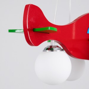 glo-01575-01575_12 GLOBOSTAR® AIRPLANE 01575 ΠΑΙΔΙΚΟ ΚΡΕΜΑΣΤΟ ΦΩΤΙΣΤΙΚΟ ΦΙΓΟΥΡΑ ΤΡΙΦΩΤΟ 3 X E27 IP20 ΠΟΛΥΧΡΩΜ