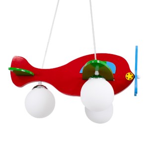 glo-01575-01575_4 GLOBOSTAR® AIRPLANE 01575 ΠΑΙΔΙΚΟ ΚΡΕΜΑΣΤΟ ΦΩΤΙΣΤΙΚΟ ΦΙΓΟΥΡΑ ΤΡΙΦΩΤΟ 3 X E27 IP20 ΠΟΛΥΧΡΩΜ