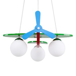 glo-01575-01575_5 GLOBOSTAR® AIRPLANE 01575 ΠΑΙΔΙΚΟ ΚΡΕΜΑΣΤΟ ΦΩΤΙΣΤΙΚΟ ΦΙΓΟΥΡΑ ΤΡΙΦΩΤΟ 3 X E27 IP20 ΠΟΛΥΧΡΩΜ