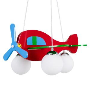 glo-01575-01575_7 GLOBOSTAR® AIRPLANE 01575 ΠΑΙΔΙΚΟ ΚΡΕΜΑΣΤΟ ΦΩΤΙΣΤΙΚΟ ΦΙΓΟΥΡΑ ΤΡΙΦΩΤΟ 3 X E27 IP20 ΠΟΛΥΧΡΩΜ