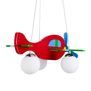 glo-01575-01575_9 GLOBOSTAR® AIRPLANE 01575 ΠΑΙΔΙΚΟ ΚΡΕΜΑΣΤΟ ΦΩΤΙΣΤΙΚΟ ΦΙΓΟΥΡΑ ΤΡΙΦΩΤΟ 3 X E27 IP20 ΠΟΛΥΧΡΩΜ