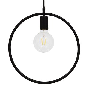 glo-01578-01578_0 GLOBOSTAR® OMICRON 01578 ΜΟΝΤΕΡΝΟ ΚΡΕΜΑΣΤΟ ΦΩΤΙΣΤΙΚΟ ΑΝΑΡΤΗΣΗ ΜΟΝΟΦΩΤΟ 1 X E27 IP20 ΜΑΥΡΟ 