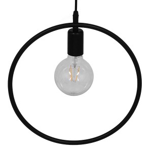 glo-01578-01578_5 GLOBOSTAR® OMICRON 01578 ΜΟΝΤΕΡΝΟ ΚΡΕΜΑΣΤΟ ΦΩΤΙΣΤΙΚΟ ΑΝΑΡΤΗΣΗ ΜΟΝΟΦΩΤΟ 1 X E27 IP20 ΜΑΥΡΟ 