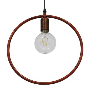 glo-01579-01579_3 GLOBOSTAR® OMICRON 01579 ΜΟΝΤΕΡΝΟ ΚΡΕΜΑΣΤΟ ΦΩΤΙΣΤΙΚΟ ΑΝΑΡΤΗΣΗ ΜΟΝΟΦΩΤΟ 1 X E27 IP20 ΧΑΛΚΙΝ