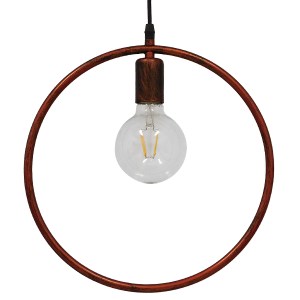 glo-01579-01579_4 GLOBOSTAR® OMICRON 01579 ΜΟΝΤΕΡΝΟ ΚΡΕΜΑΣΤΟ ΦΩΤΙΣΤΙΚΟ ΑΝΑΡΤΗΣΗ ΜΟΝΟΦΩΤΟ 1 X E27 IP20 ΧΑΛΚΙΝ