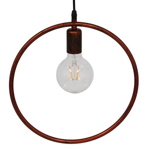 glo-01579-01579_5 GLOBOSTAR® OMICRON 01579 ΜΟΝΤΕΡΝΟ ΚΡΕΜΑΣΤΟ ΦΩΤΙΣΤΙΚΟ ΑΝΑΡΤΗΣΗ ΜΟΝΟΦΩΤΟ 1 X E27 IP20 ΧΑΛΚΙΝ