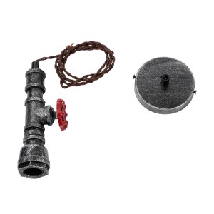 glo-01583-01583_12 GLOBOSTAR® SPIGOT 01583 VINTAGE ΚΡΕΜΑΣΤΟ ΦΩΤΙΣΤΙΚΟ ΑΝΑΡΤΗΣΗ ΜΟΝΟΦΩΤΟ 1 X E27 IP20 ΑΣΗΜΙ & 