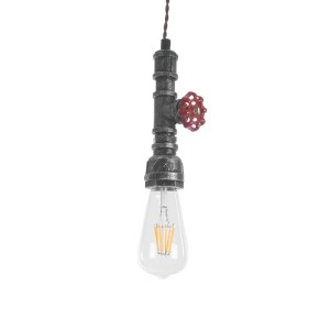 glo-01583-01583_2 GLOBOSTAR® SPIGOT 01583 VINTAGE ΚΡΕΜΑΣΤΟ ΦΩΤΙΣΤΙΚΟ ΑΝΑΡΤΗΣΗ ΜΟΝΟΦΩΤΟ 1 X E27 IP20 ΑΣΗΜΙ & 