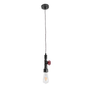 glo-01583-01583_4 GLOBOSTAR® SPIGOT 01583 VINTAGE ΚΡΕΜΑΣΤΟ ΦΩΤΙΣΤΙΚΟ ΑΝΑΡΤΗΣΗ ΜΟΝΟΦΩΤΟ 1 X E27 IP20 ΑΣΗΜΙ & 