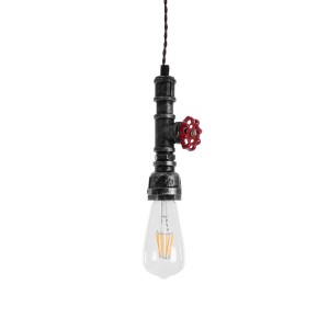 glo-01583-01583_5 GLOBOSTAR® SPIGOT 01583 VINTAGE ΚΡΕΜΑΣΤΟ ΦΩΤΙΣΤΙΚΟ ΑΝΑΡΤΗΣΗ ΜΟΝΟΦΩΤΟ 1 X E27 IP20 ΑΣΗΜΙ & 
