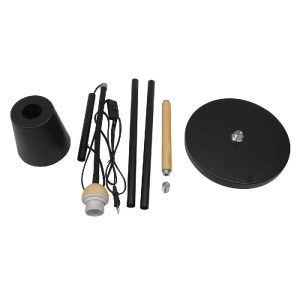 glo-01585-01585_9 GLOBOSTAR® RIBBON 01585 ΜΟΝΤΕΡΝΟ ΕΠΙΔΑΠΕΔΙΟ ΦΩΤΙΣΤΙΚΟ ΜΟΝΟΦΩΤΟ 1 X E27 IP20 ΜΑΥΡΟ ΜΕΤΑΛΛΟ 
