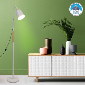 glo-01586-01586_02 GLOBOSTAR® RIBBON 01586 ΜΟΝΤΕΡΝΟ ΕΠΙΔΑΠΕΔΙΟ ΦΩΤΙΣΤΙΚΟ ΜΟΝΟΦΩΤΟ 1 X E27 IP20 ΛΕΥΚΟ ΜΕΤΑΛΛΟ 