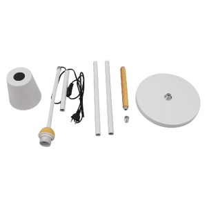 glo-01586-01586_9 GLOBOSTAR® RIBBON 01586 ΜΟΝΤΕΡΝΟ ΕΠΙΔΑΠΕΔΙΟ ΦΩΤΙΣΤΙΚΟ ΜΟΝΟΦΩΤΟ 1 X E27 IP20 ΛΕΥΚΟ ΜΕΤΑΛΛΟ 
