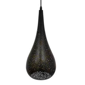 glo-01589-01589_5 GLOBOSTAR® JANIS 01589 ΜΟΝΤΕΡΝΟ ΚΡΕΜΑΣΤΟ ΦΩΤΙΣΤΙΚΟ ΚΑΜΠΑΝΑ ΜΟΝΟΦΩΤΟ 1 X E27 IP20 ΜΑΥΡΟ & Χ