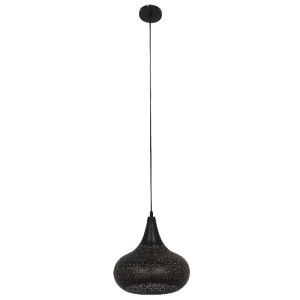 glo-01590-01590_3 GLOBOSTAR® JANIS 01590 ΜΟΝΤΕΡΝΟ ΚΡΕΜΑΣΤΟ ΦΩΤΙΣΤΙΚΟ ΚΑΜΠΑΝΑ ΜΟΝΟΦΩΤΟ 1 X E27 IP20 ΜΑΥΡΟ & Χ