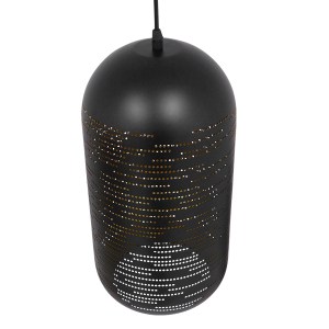 glo-01591-01591_7 GLOBOSTAR® JANIS 01591 ΜΟΝΤΕΡΝΟ ΚΡΕΜΑΣΤΟ ΦΩΤΙΣΤΙΚΟ ΚΑΜΠΑΝΑ ΜΟΝΟΦΩΤΟ 1 X E27 IP20 ΜΑΥΡΟ & Χ